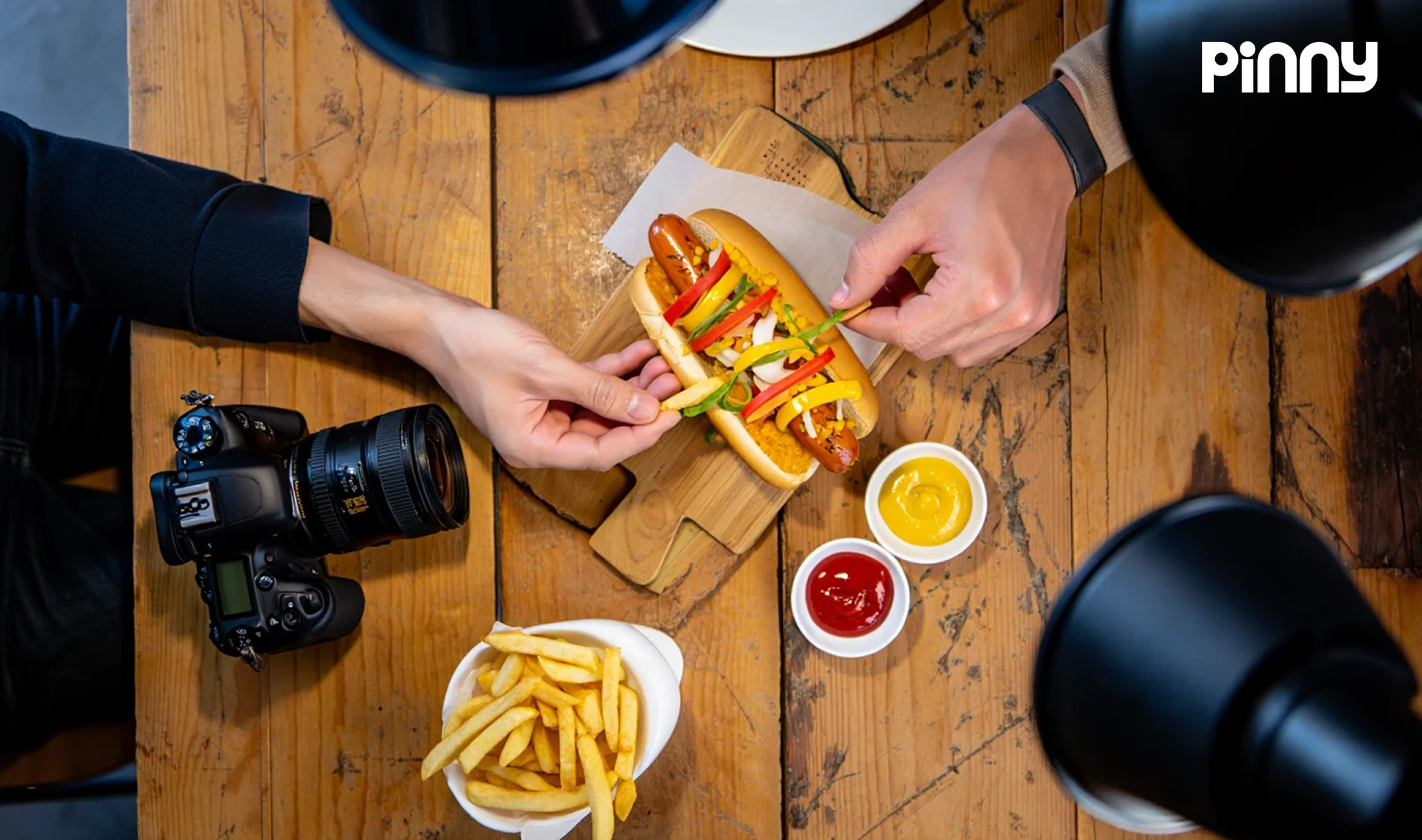 Food styling in action
